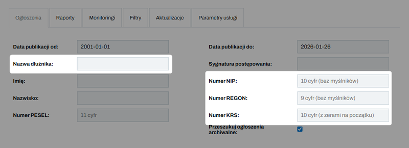 Zrzut 3 - Jak wyszukać ogłoszenia