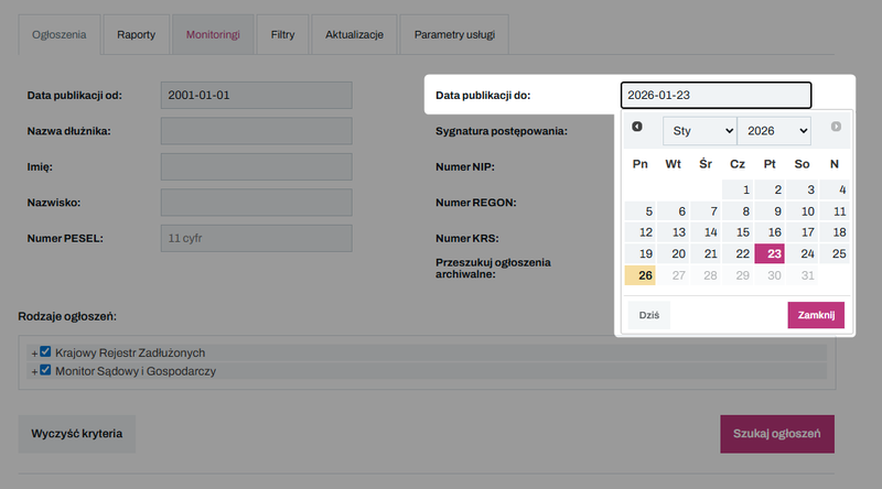 Zrzut 5 - Jak wyszukać ogłoszenia