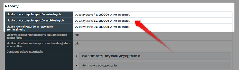 Zrzut 5 - Jak sprawdzić wykorzystanie limitów