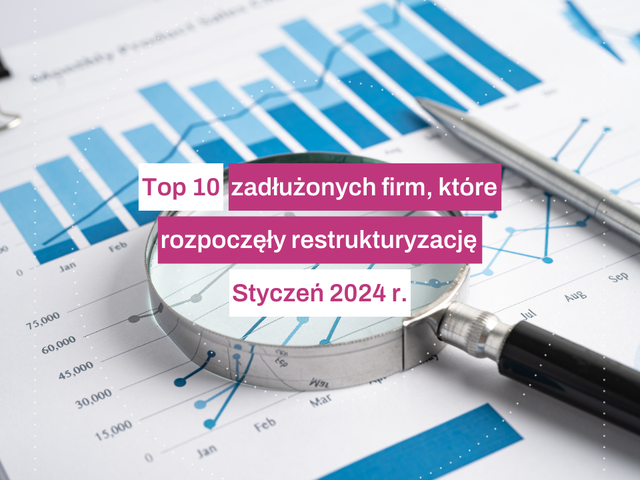 Top 10 restrukturyzacji firm Styczeń 2024