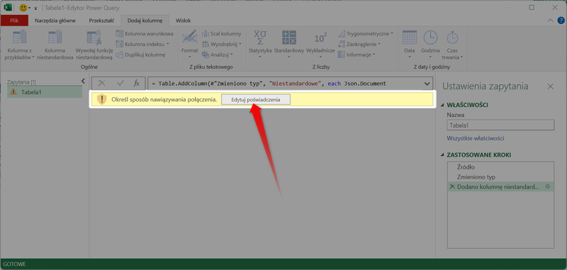 Zrzut 11 - Jak pobrać dane z MGBI API przez Power Query w programie Microsoft Excel