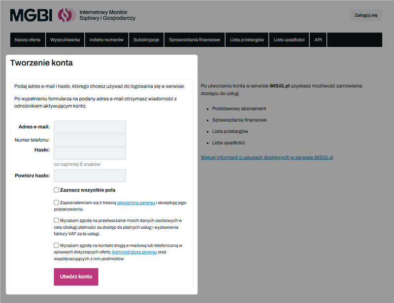 Zrzut 1 - Jak dodać nowego użytkownika