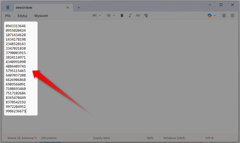 Zrzut 1 - Jak zdeduplikować bazę