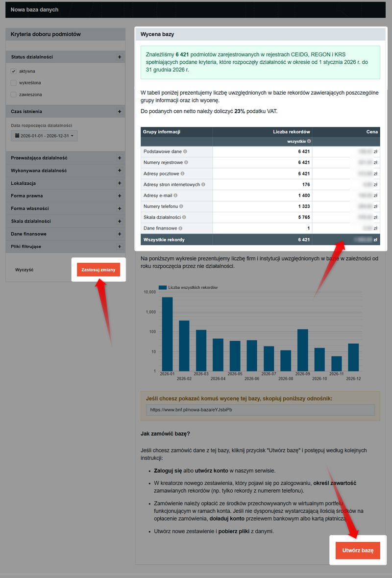 Captura de pantalla 3: Cómo descargar nuevos datos de la empresa