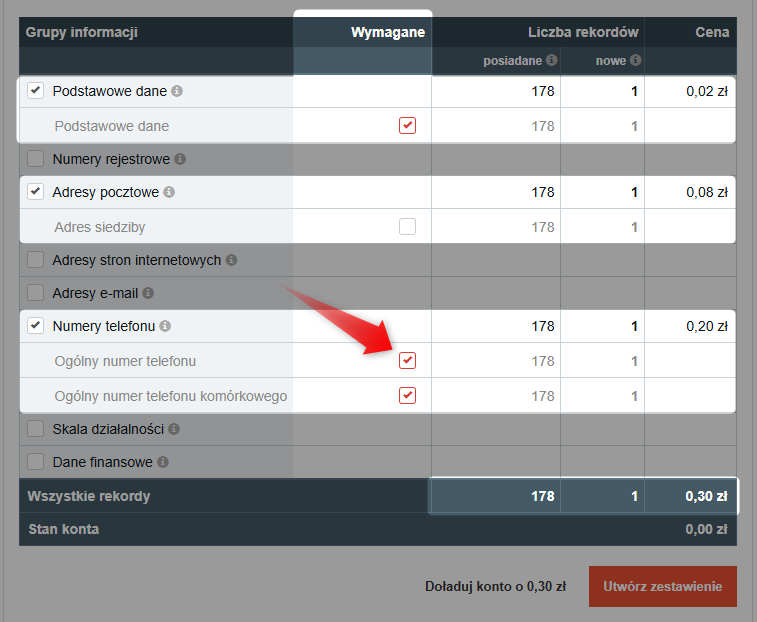 Zrzut 4 - Jak dokupić dane