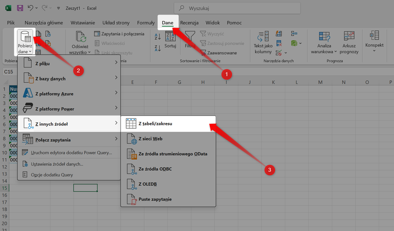 Zrzut 4 - Jak pobrać dane z MGBI API przez Power Query w programie Microsoft Excel