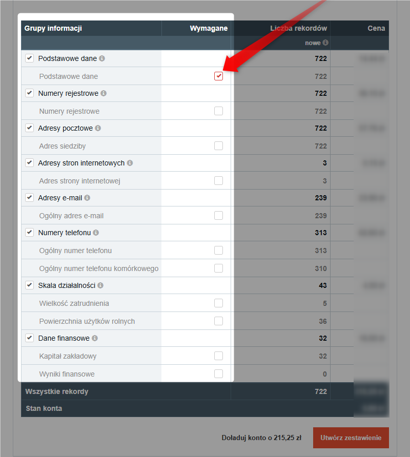 Zrzut 6 - Jak utworzyć zestawienie