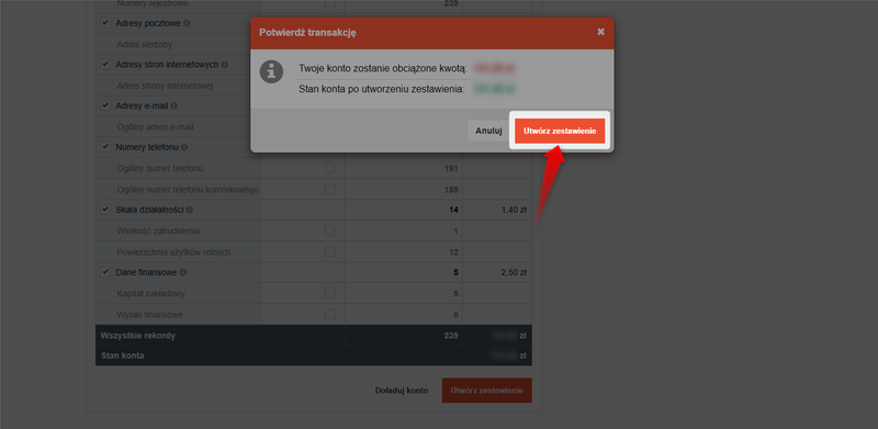Zrzut 9 - Jak utworzyć zestawienie